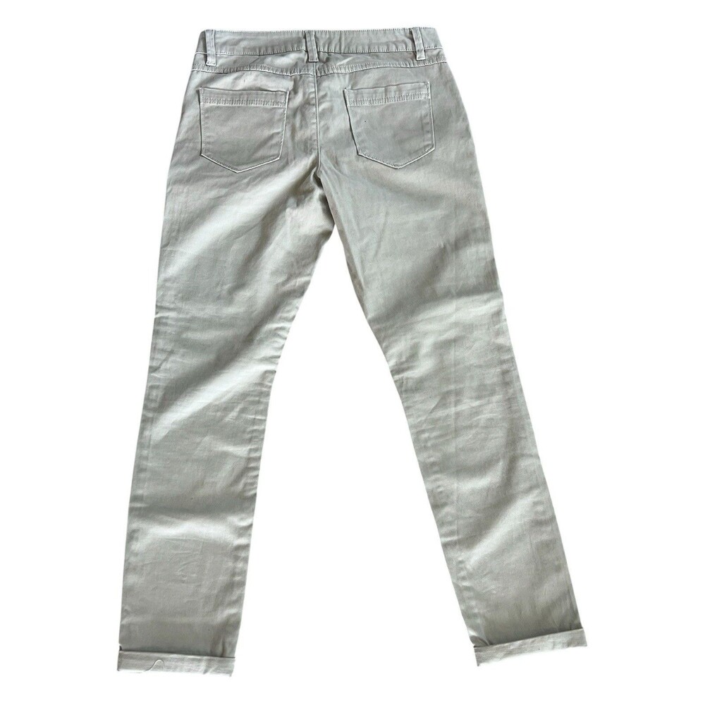 LC Lauren Conrad Women’s Size 4 Tan Cuffed Skinny Ankle Jeans Stretch Cotton